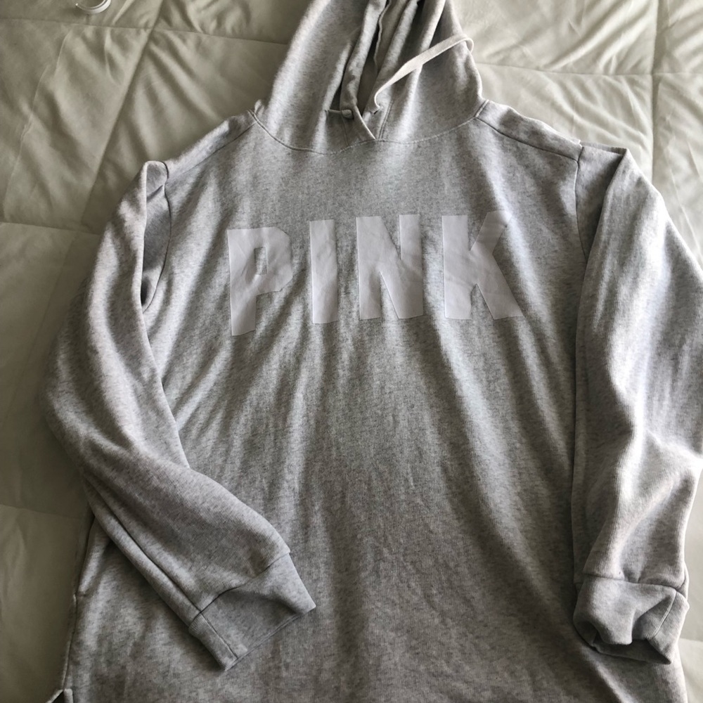 PINK Victoria's Secret Gray Sweatshirt Hoodie